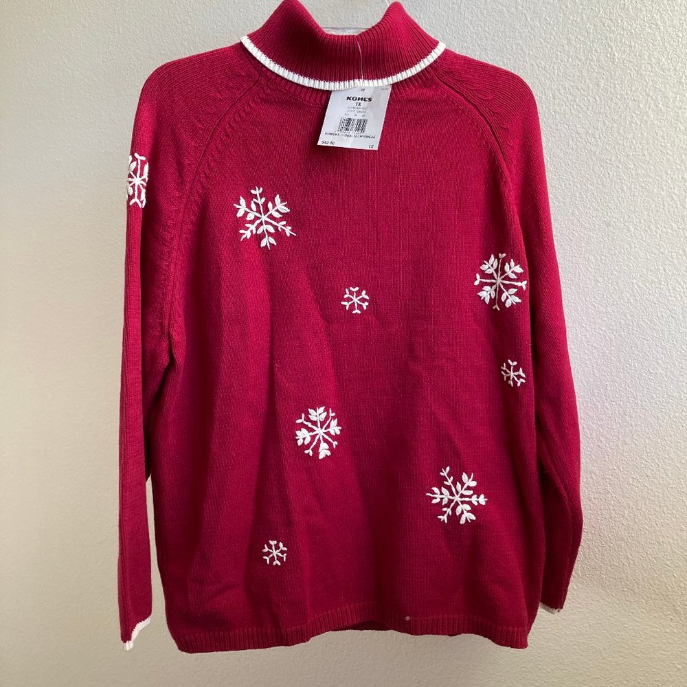 NWT Sonoma Holiday Knit Turtleneck Sweater